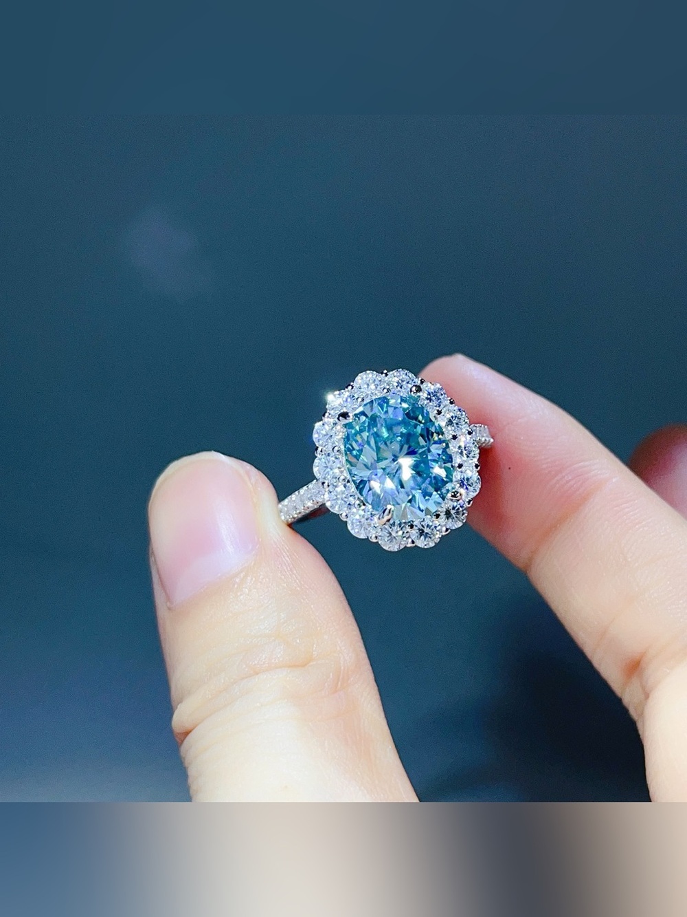 5 Carat Moissanite 925 Sterling Silver Ring